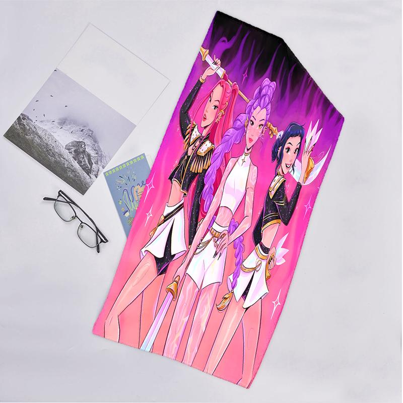 Kpop Hunter Fashion Beach Towel: Ideal for Summer Adventures Soft, absorbent and quick drying suitable for swimming and bathing