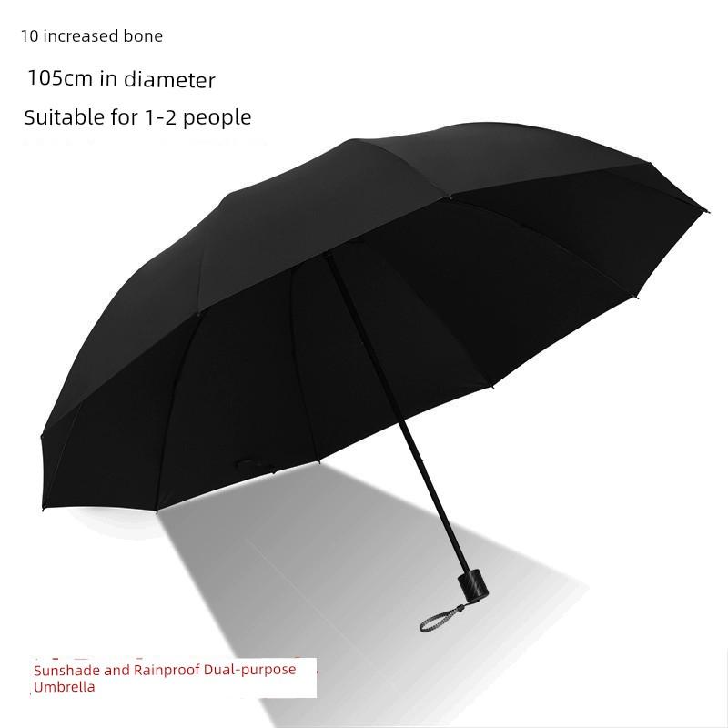 Umbrella Large Reinforced Thickened Strong Storm-Resistant Umbrella Female Dual-Use Sun Umbrella Sun Protection UV Protection