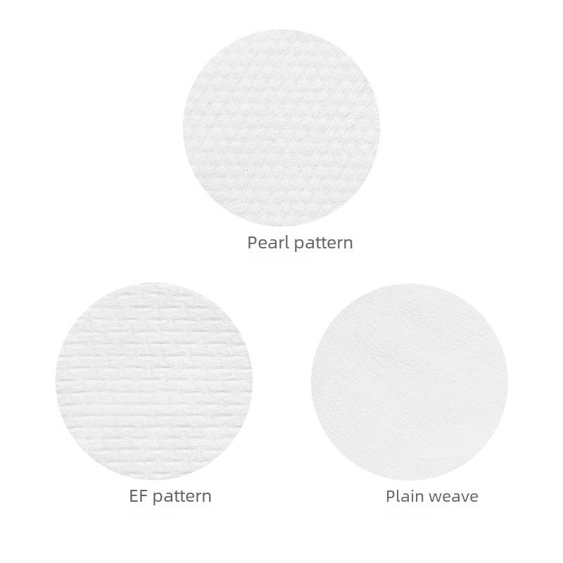 Box of 100 Thin Round Disposable Cosmetic Cotton Pads for Makeup Removal