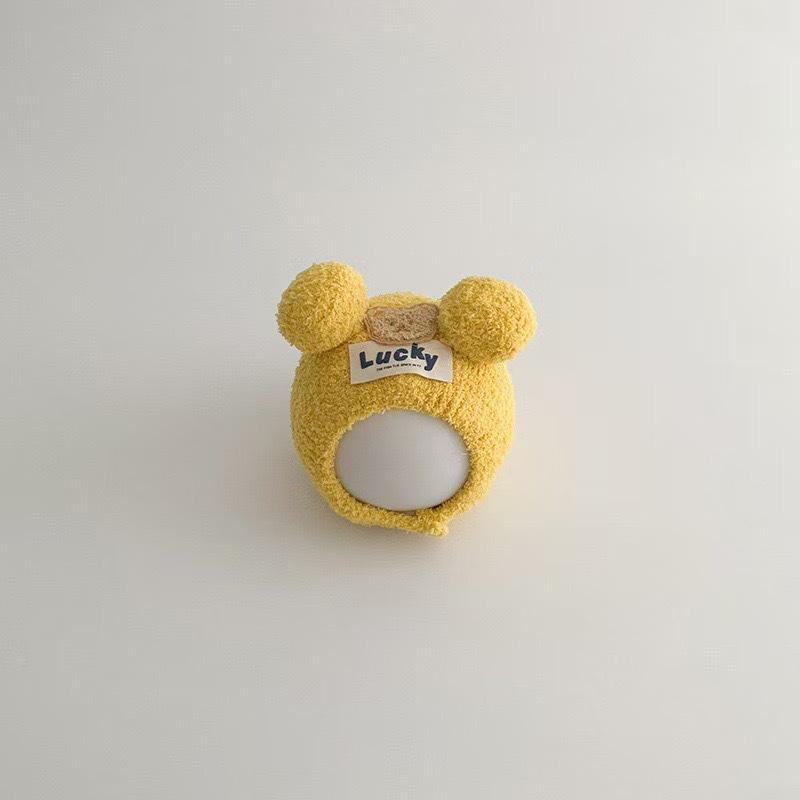 Yixin baby hat autumn and winter new cute bear baby windproof baby ear hat