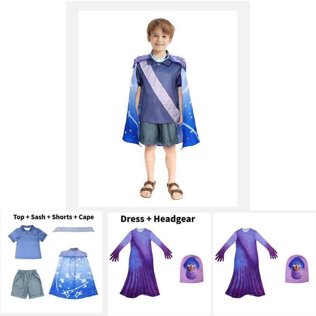Versatile And Eye-catching Blue Alien Cosplay Outfit For Kids Suitable For Halloween And Performances