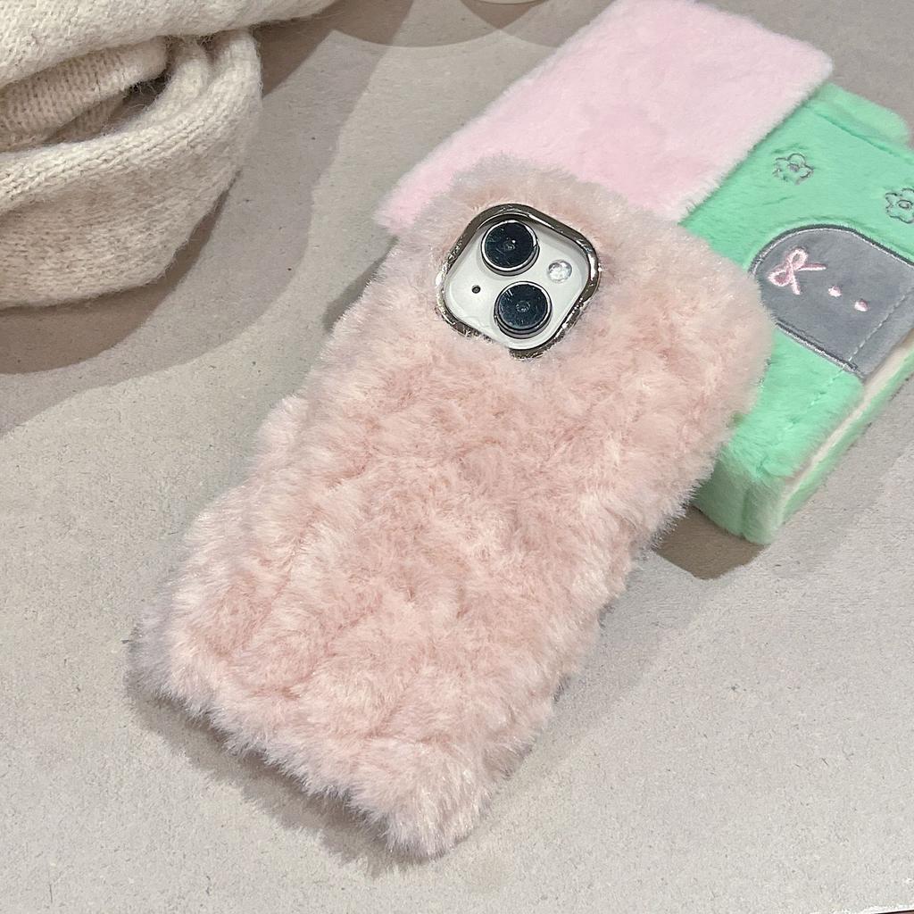 Toamnă și Iarnă Simplu Culoare Solidă Candy Pluș IPhone 15 Promax pentru Apple 16 Carcasă Telefon 13 Moale 12 Feminin 14 Masculin