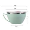 Double-layer Insulation Rice Bowl Soup Bowls Stainless Steel Instant Noodle Bowl   Rice Soup Noodle