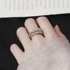 Anti Anxiety Ring Rotatable Ring For Women Men Anxiety Worry Finger Stress Relief Rings With Beads Adjustable Spinner Rings