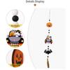 2024 Halloween Wooden Tassel Beads Pendant Gnome Pumpkin Bat Ghost wall Hanging Ornaments for Home Tiered Tray Decoration Props