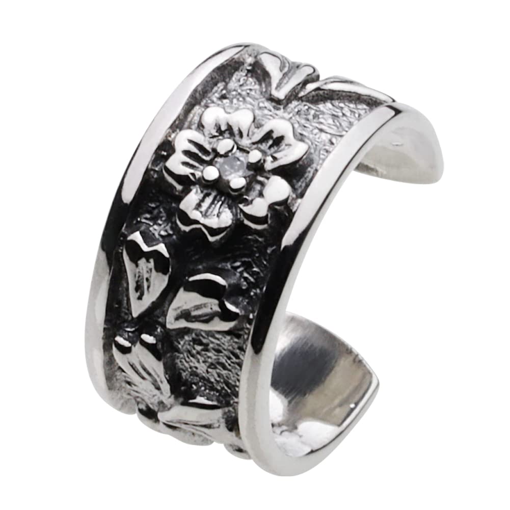 

Серьга-кафф Sakura White Zirconie 925 Silver fe2019 [Figmart] [Серебряные аксессуары]