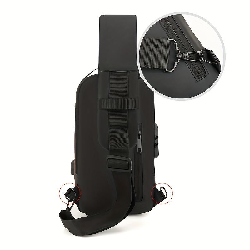 Password Lock Anti-Theft Men's Bag Men's Chest Bag Casual Sports Small Backpack Shoulder Crossbody Bag Motorcycle Bag