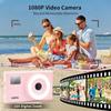 1080P HD Digital Camera 44MP Compact Vlog Camera with 3-Color Fill Light 16X Zoom OTG Transfer Pocket Camera