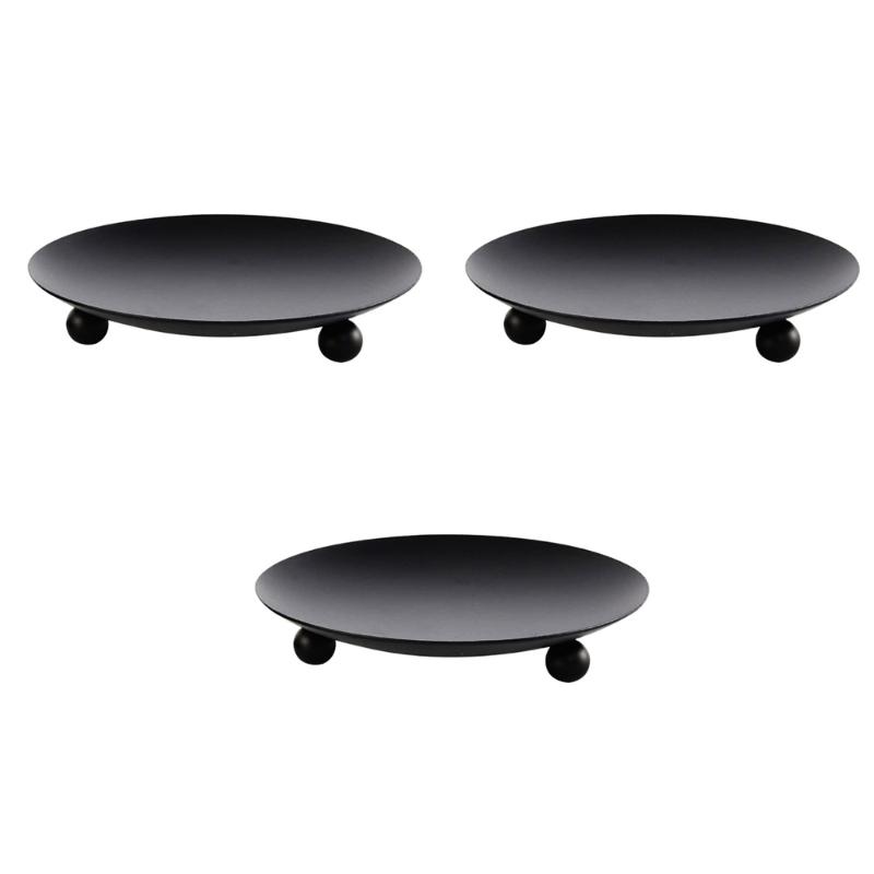 

Черно-золотые железные подсвечники для столбиковых свечей и конусов благовоний для свадеб и домашнего декора 1 чёрный