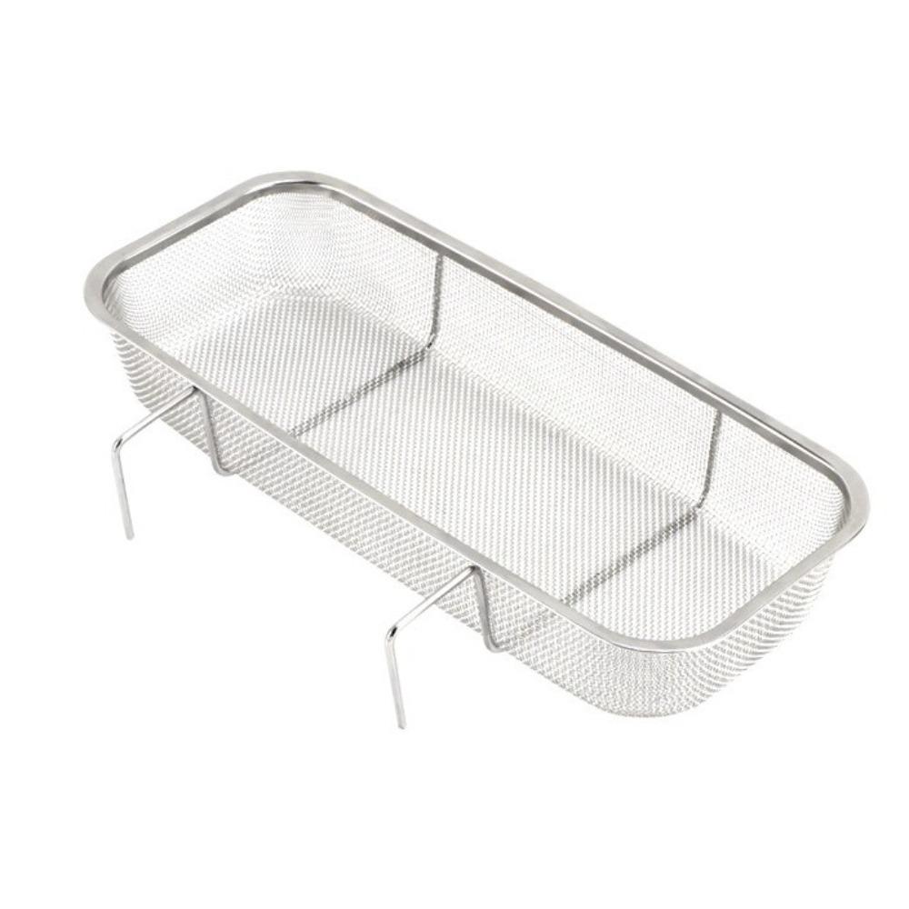 

Stainless Steel Hanging Mesh Filter Rack Anti-rust Drying Rack Utensil Organizer Dish Drying 10.63x4.72x1.77 in