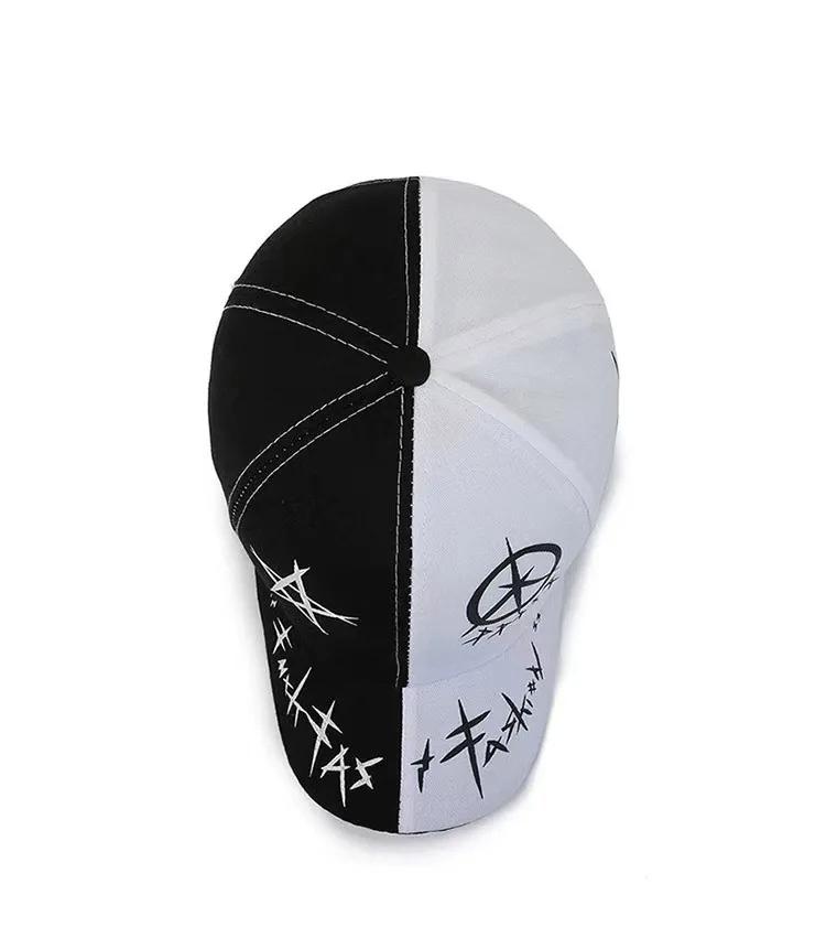 Spring/Summer New Korean Fashion Letter Baseball Hat with Personalized Splicing Print Street Sunshade Duck Tongue Hat