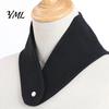Adjustable Snap Neck Warmer Thermal for Winter Cold Weather, Silk Velvet Wrap, Fleece Lined Gaiter with Hidden Fastening Women, Soft Windproof