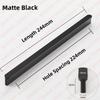 NAIERDI American Style Black Cabinet Handles Aluminum Alloy  Long Furniture Handle Kitchen Cupboard Pulls Drawer Knobs Hardware