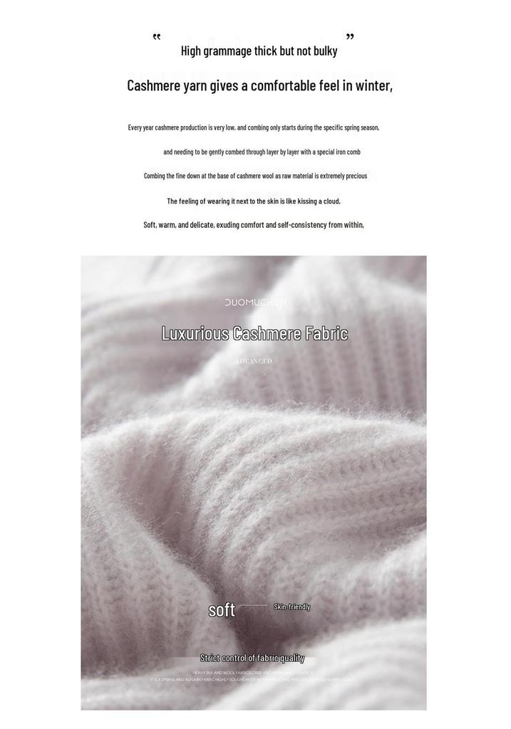 2025 Autumn/Winter Thick Double Zipper Cashmere Knit Cardigan for Women - High Collar Ribbed Long Sleeve Outerwear