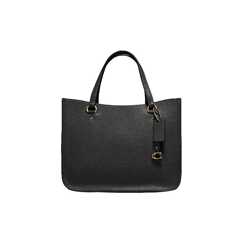Coach Tyler 28 Solid Color Detachable Shoulder Strap Leather Tote Shoulder Crossbody Bag Large Women Bags Black C3460-B4BK