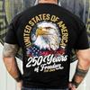 4th of July 2026 250th Memorial Day Men's Patriotic Designer Patriot Short Sleeve T-Shirt
