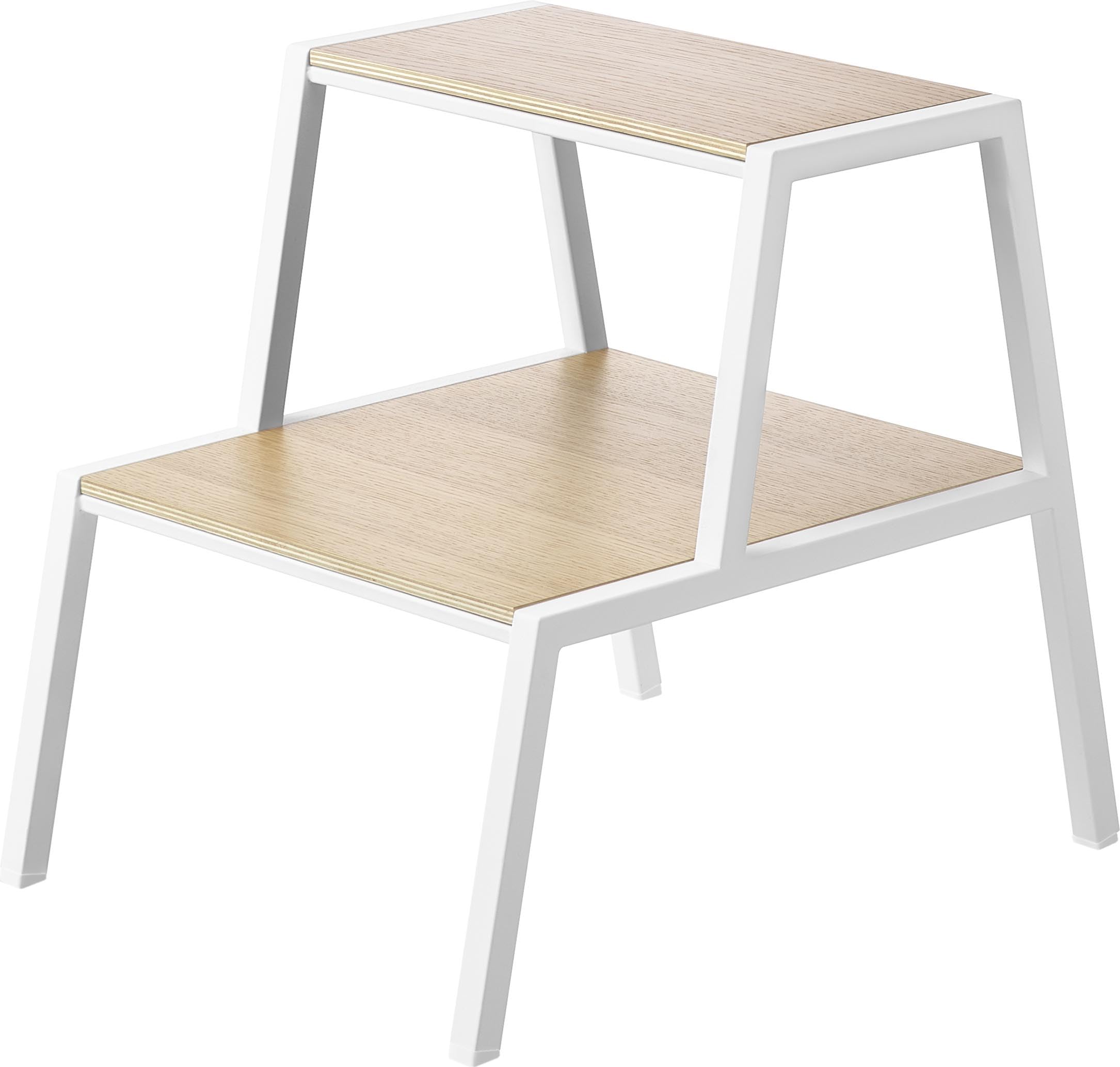 

Yamazaki Jitsugyo [Completed Product] Stepstool 2 Tiers White W40 x D52.3 x H45cm Tower Stepladder Step Stand No Assembly Required 1467