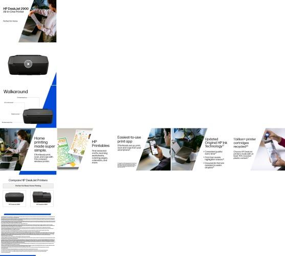 Stampante HP DeskJet 2910 All-in-One Inkjet Colore MFP A4 7,5 ppm USB Wi-Fi