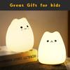 LED Squishy Night Light Nursery Nightlight For Desk Decor 7 Color LED Ambient Sleeping Lamp For Bedside Lighting