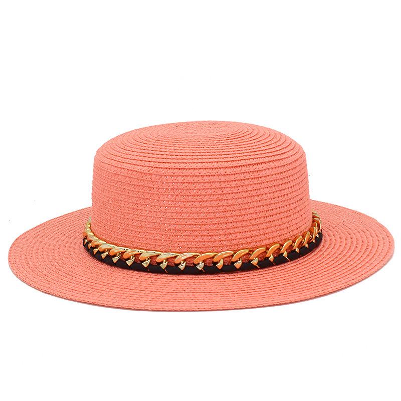 New French summer sun hat women's Panama straw hat fashion outdoor beach hat versatile breathable top hat