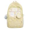 Large Capacity Simple Contrast Backpack Junior High School and High School CampusUses Style Versatile Burden-reducing High Value Backpack. Fit