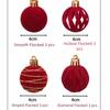 12Pcs/Box Velvet Christmas Hanging Balls DIY Crafts Painted Plastic Christmas Tree Ornament 4CM Christmas Flocked Ball Set