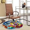 1pc Christmas Pikachu Santa Claus Round Carpet - Anime Design Office Chair Mat, Non-Slip Rug for Home Decor, Living Room