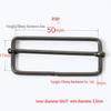 Stainless Steel Adjustable D-Ring Buckle - Copper Three-Speed Wire Pull Design