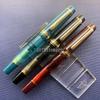 Wingsung/Junlai 630 Transparent Resin Fountain Pen NO.8 Iraurita F Nib Piston Gold Clip Business Writing School Stationery Gifts