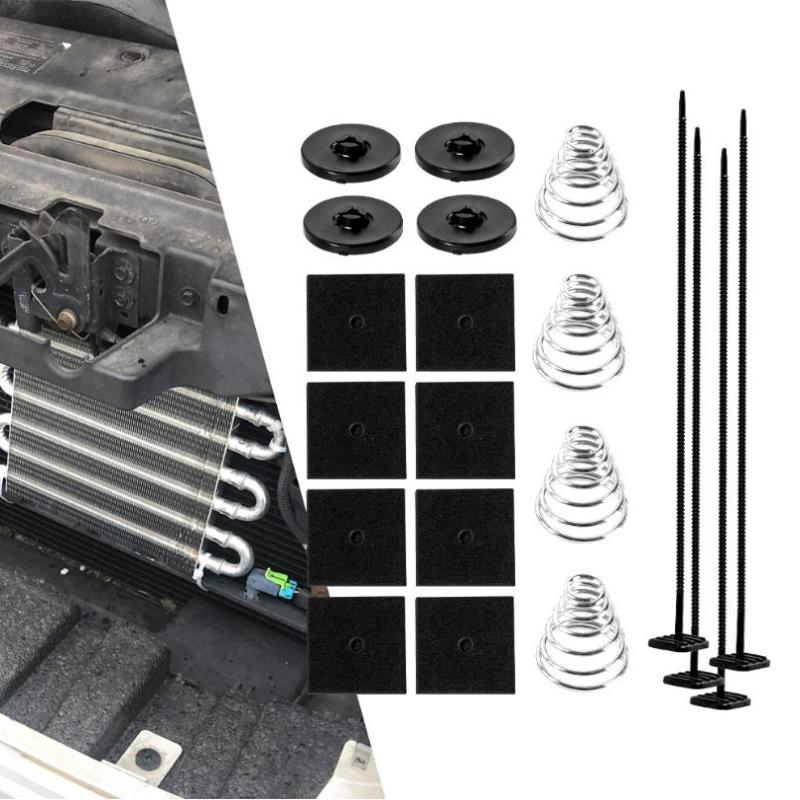 Electric Radiator Fan Tie Strap Mounting Kit Zip Ties Straps Tabs Springs For Car Air Conditioning Radiator Fan Accessories