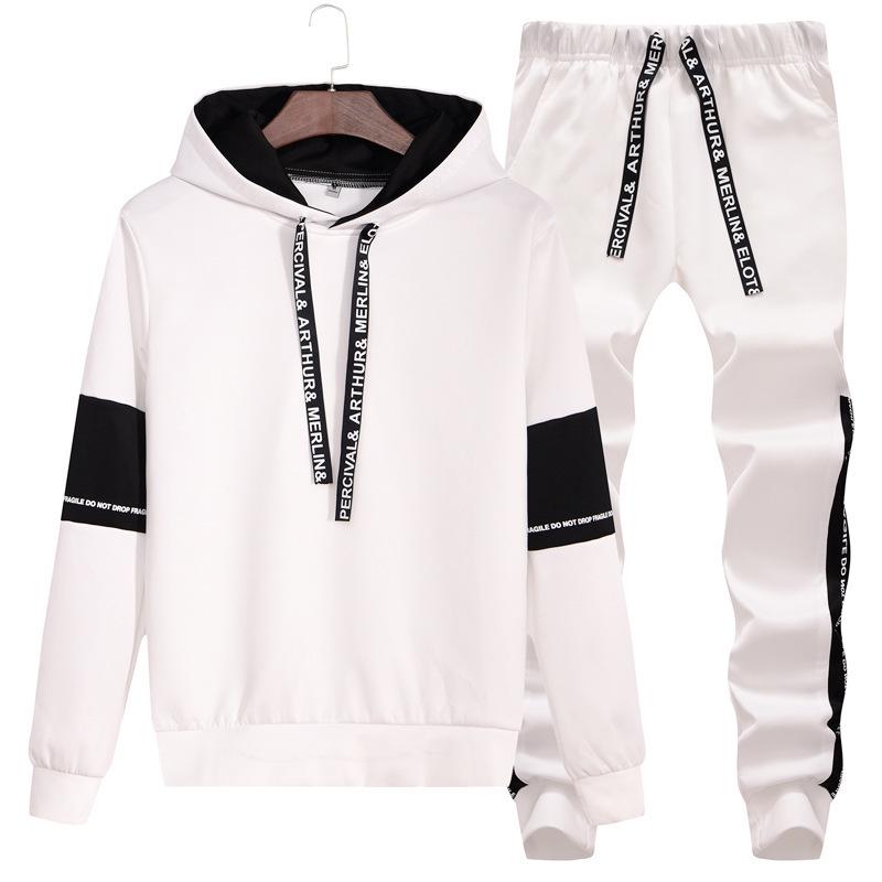 Men's Trendy Spring & Autumn Casual Suit: Stylish Korean Jacket & Sweater Set