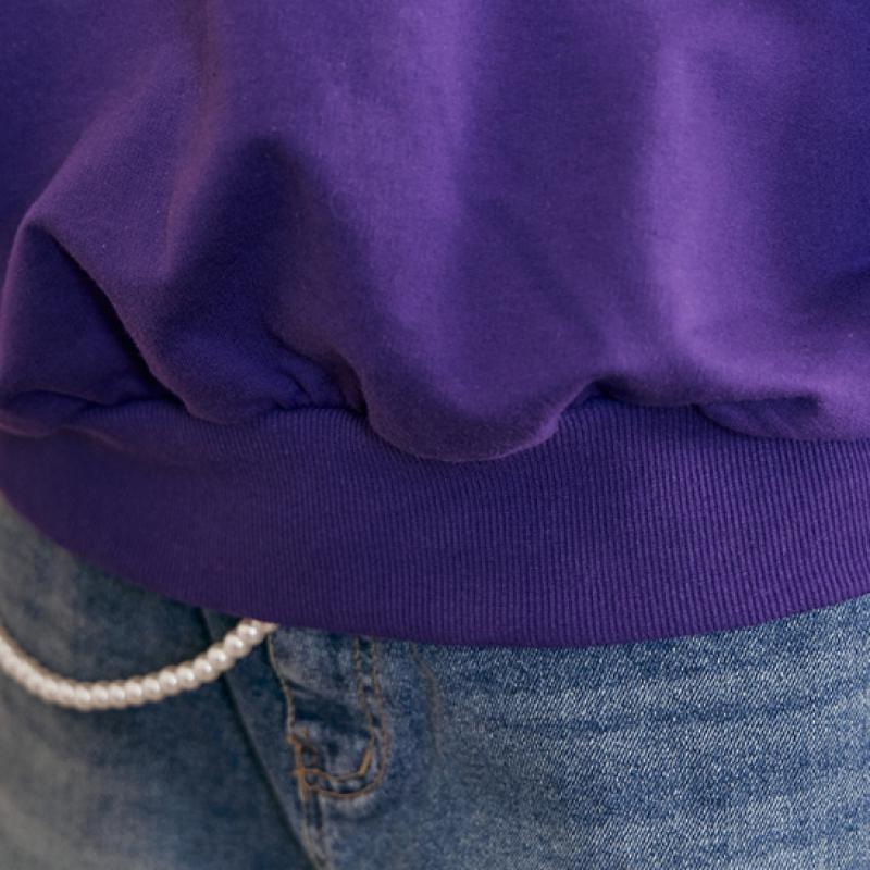 MAXZA V Neck Loose Fit Sweatshirt Ze05qt400na