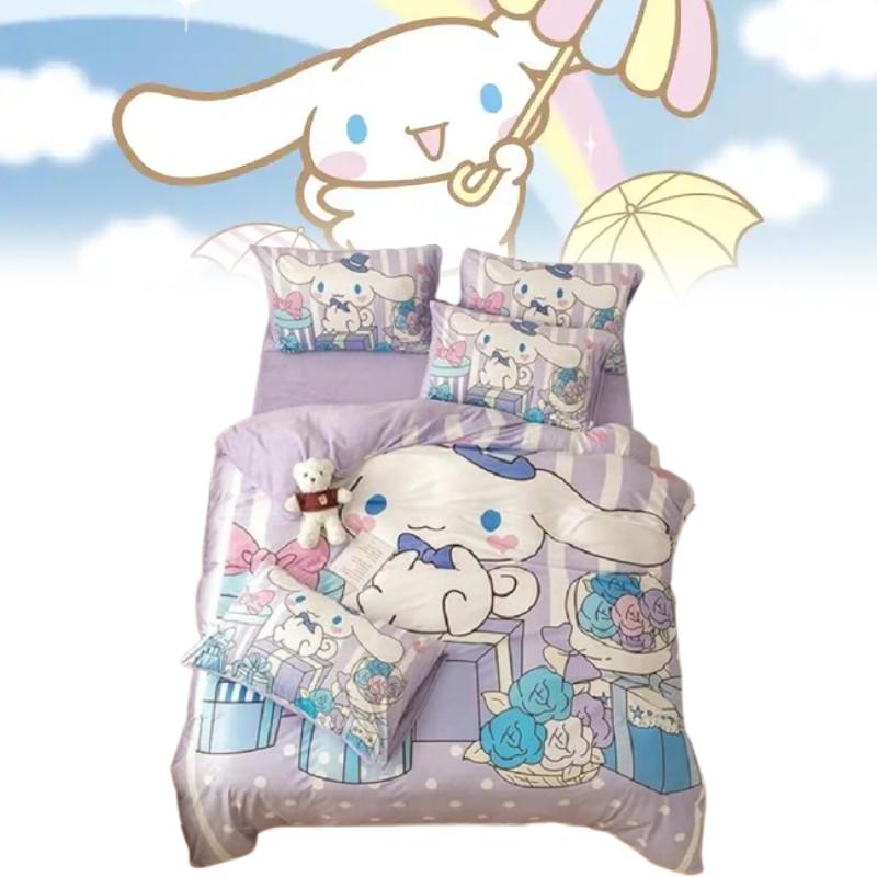 Cartoon Pattern Digital Print Bedding Set For Beds