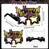New Year 2026 Paper Eyewear Bundle 8 Pcs Costume Accessory Funny Party Glasses Celebration Decoration Props