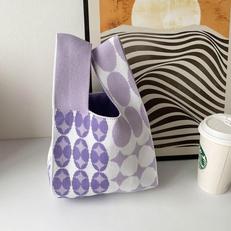 Damen Dick Gestrickte Gewebte Tragetasche - Geschenk- & Souvenir-Handtasche