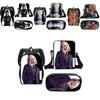 3pcs Wednesday The Adams Family Backpack+shoulder Bag+pencil Case Set Kids Gift