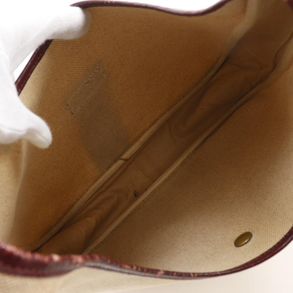 HERMES Sako Shoulder Bag vintage beige Tower ash/Calfskin Women Used