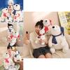 Polar Bear Plush Toy Christmas Edition With Short Plush For Kid And Holiday Gift