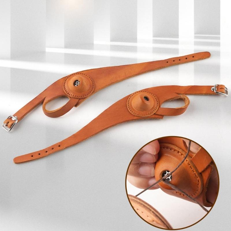 Leather Thimble First Defender Gauntlet For Left Right First Permanent Leather First Guard For Sewing Embroidery Crafts