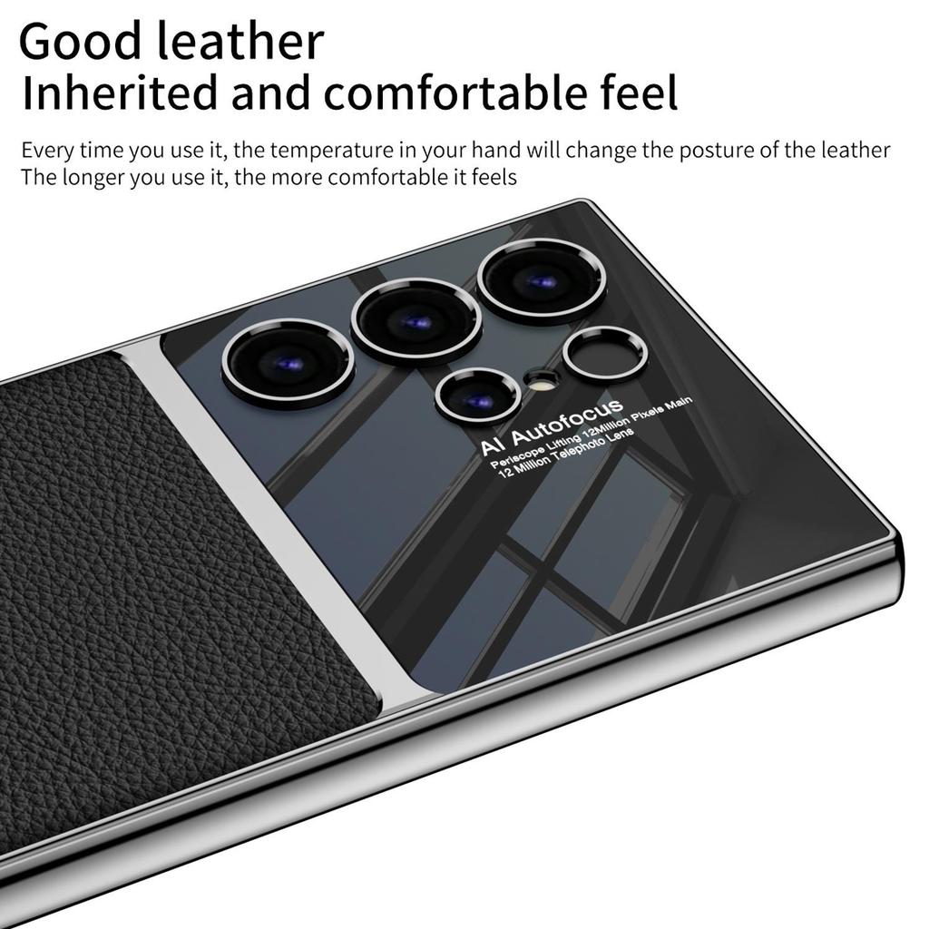 Carbon Fiber Texture Phone Case - S24Ultra Cross-Border Protective Leather Cover