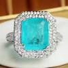 New Product Simulation Paraiba Ring Princess Fangcaibao Candycaibao Ring Personality Retro