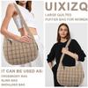 Gesteppte Puffer-Tragetasche Handtasche Aufgeblasene Crossbody-Umhängetasche,Leichte Nylon-Hobo-Tasche Puffer-Tragetasche für Damen Mädchen
