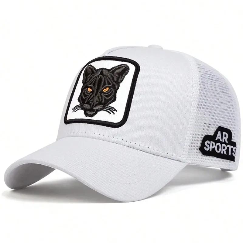 1/5PCS Unisex Cat Embroidery Baseball Net Caps Spring Summer Outdoor Adjustable Casual Patch Hats Men Women Sunscreen Hat
