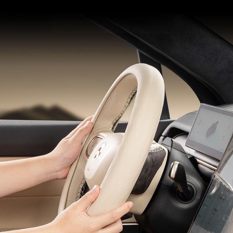 For BYD Sealion 07 EV 2024-2026 Car Inner Door Handle Leather Protective Cover Scratch-resistant Interior Accessories