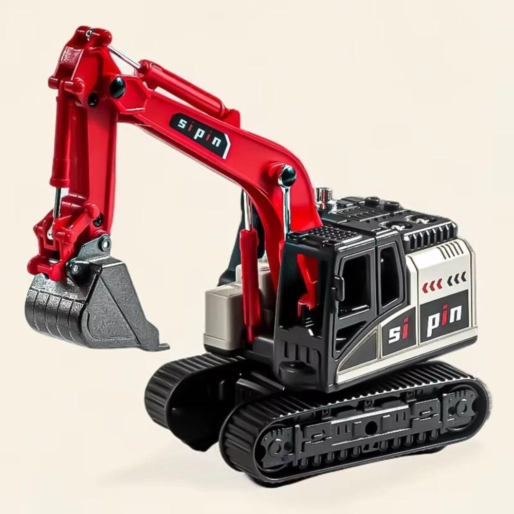 Simulation Excavator Model Toy Rotatable Forklift Car Model  Collection