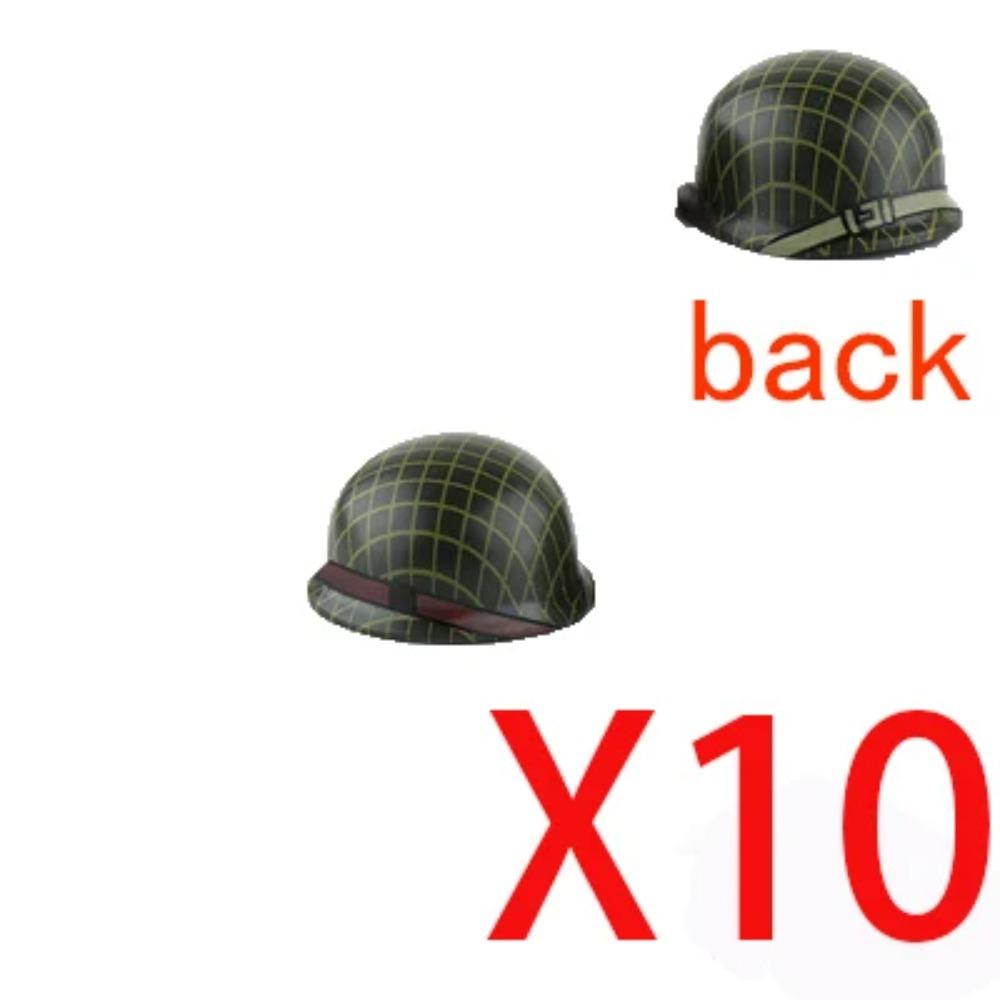 Military WWII MOC Hat Helmet Building Block German  US Soviet Soldier Figure Helmet M1 40 Beret  Accessories Brick Toy Gift K025