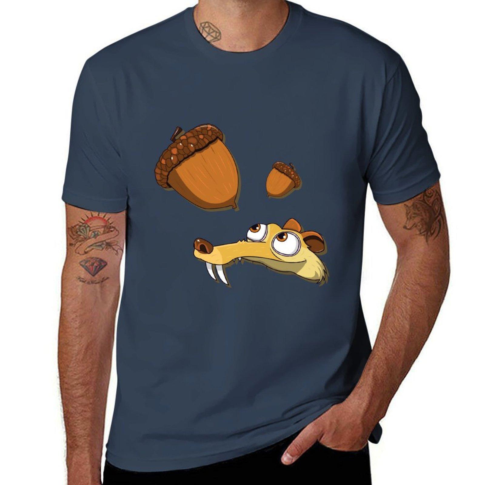 Scrat Ice Age Tshirt Soft Basic Cotton Short Sleeve Tee S