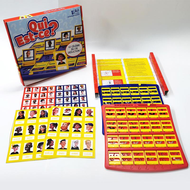 Gioco da Tavolo Guess Who I Am in Francese Divertente Gioco di Indovinelli per Feste per Bambini dai 6 Anni in Su Riunioni di Famiglia e Amici