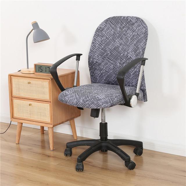 

Универсальный чехол для компьютерного стула, эластичные чехлы для офисных стульев с антигрязным принтом, эластичные чехлы на сиденья из спандекса, съемные 1 piece