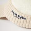 Marie Claire Women's Fur Knit Golf Cap with Brim, 734902, Off-White